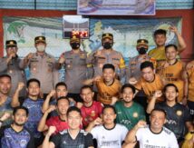 10 Tim Ramaikan Turnamen Futsal Hari Bhayangkara Ke-76 Ala Polres Bone