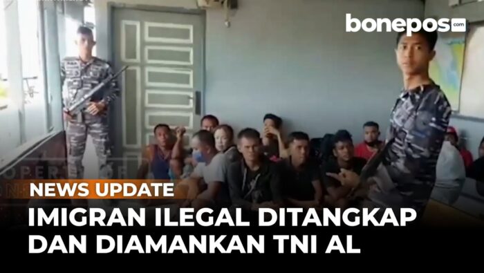VIDEO: Menuju Malaysia, Pekerja Migran Ilegal Indonesia Diamankan TNI-AL